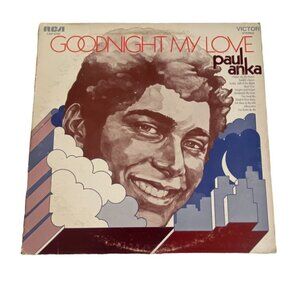 Paul Anka Goodnight My Love Vintage Vinyl Record-GUC